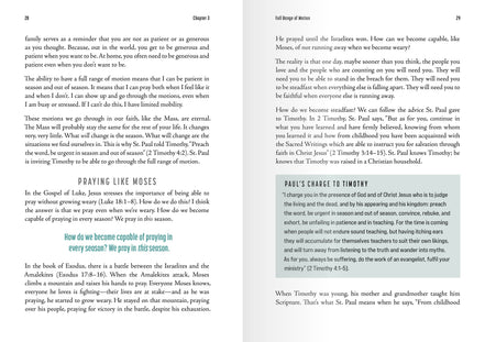 Growing Through the Motions: Living Your Faith with Intention