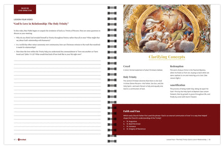 Sample interior pages 42 and 43