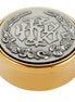 Hospital IHS Pyx - Pewter Lid - Large Size - Brass - Ministerial Quality