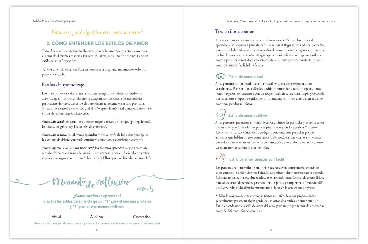 Life Skills for Couples, Couple's Guide