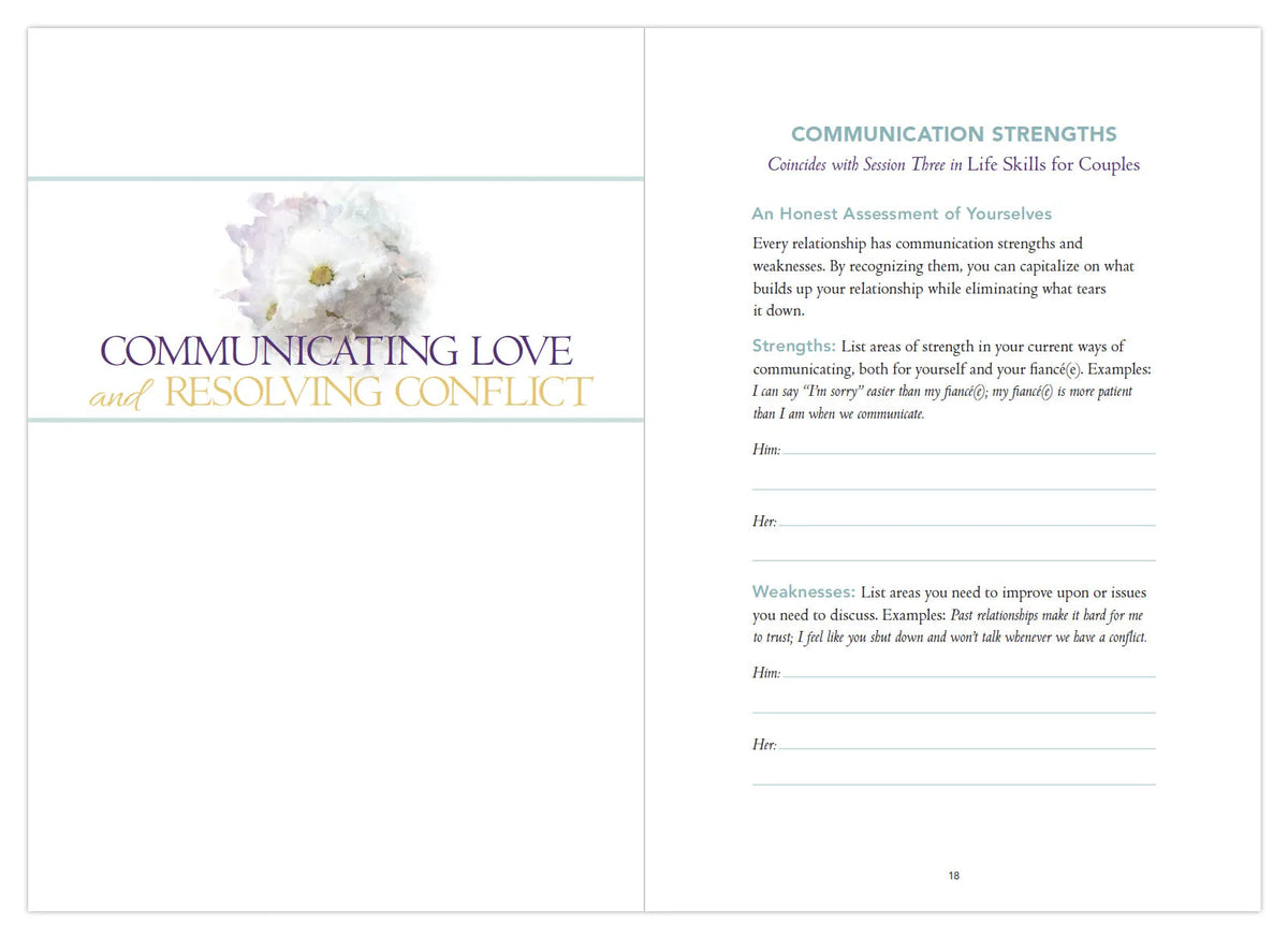 Joy-Filled Marriage, Couple’s Journal