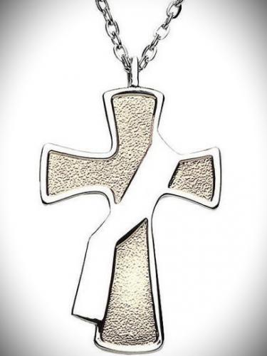 Deacon Cross14Kt Gold & Nickle Plated Pendant