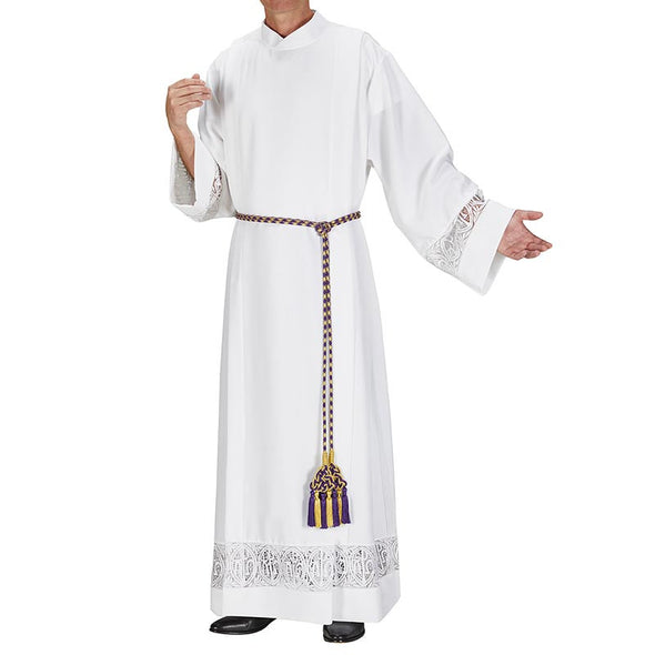 Alpha & Omega Front Wrap Alb