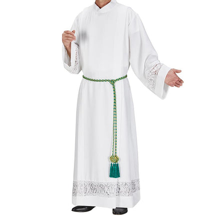 Alpha & Omega Front Wrap Alb