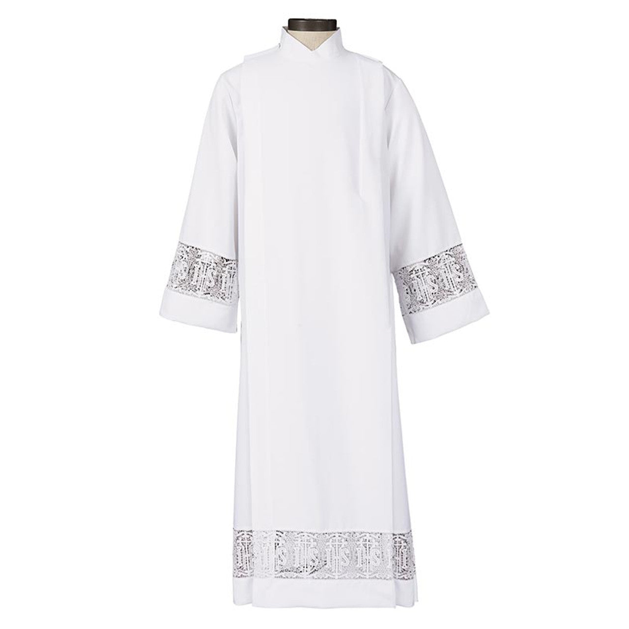 IHS Latin Cross Front Wrap Alb