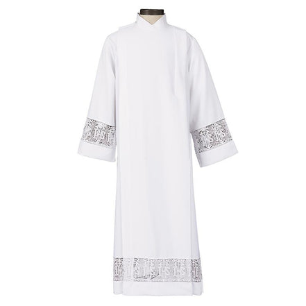 IHS Latin Cross Front Wrap Alb