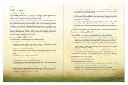 Oremus: A Guide to Catholic Prayer, Leader's Guide