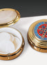 St. Benedict Pyx - Enameled Lid - Brass - Ministerial Quality
