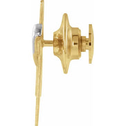 14K Yellow/White Deacon's Cross Lapel Pin