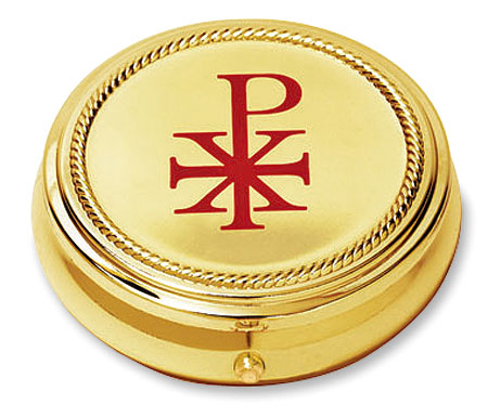Hospital Chi Rho Pyx - Brass - Ministerial Quality
