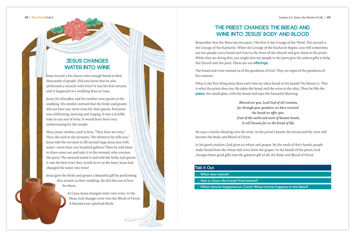 Received Second Edition: Your Journey to First Communion Student Workbook only