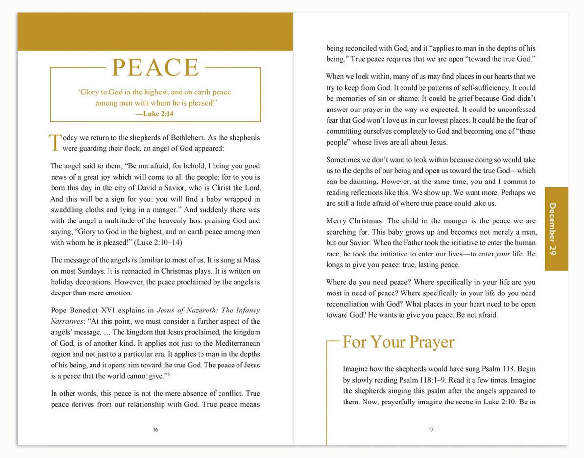Rejoice and Be Glad, A Journey Through Christmas with the Holy Family, Journal