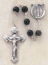 Black Onyx Oval Bead Rosary - 8 mm