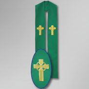 Embroidered Cross Deacon Stole 702