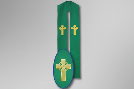 Embroidered Cross Deacon Stole 702