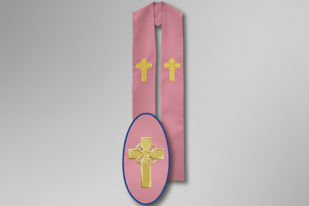 Embroidered Cross Deacon Stole 702