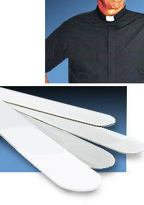 Clergy Collar Tab Inserts - 8" - 2 Pack