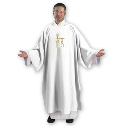 Alpha Omega Smooth Weave Dalmatic with Matching Inner Stole