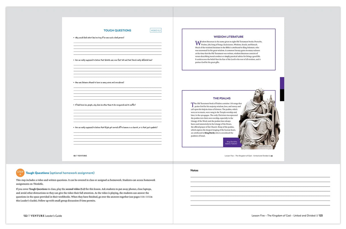Venture: The Bible Timeline for High School, Leader's Guide