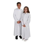White altar server cassocks for youth