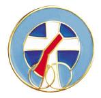 Deacon Spouse Round Lapel Pin