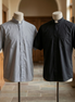 Clergy Shirt - Grey or Black - Easy Care Two Pocket Short Sleeve - 65% Poly / 35% Cotton - Beau Veste
