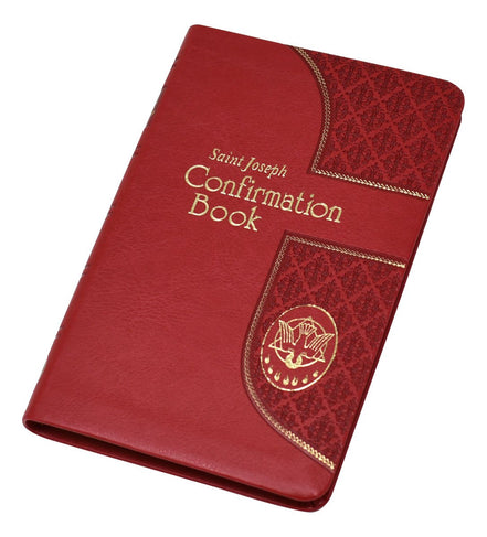 Saint Joseph Confirmation Book - Imitation Leather - Red image 1