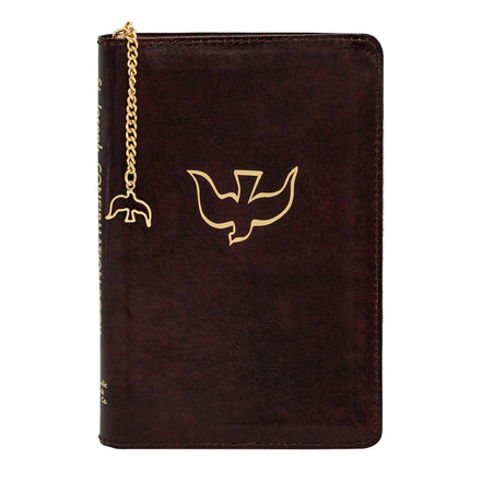 Saint Joseph Confirmation Book - Bonded Leather - Zipper Close - Burgundy image 2