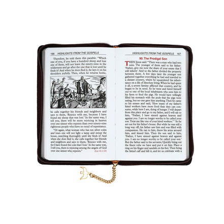 Saint Joseph Confirmation Book - Bonded Leather - Zipper Close - Burgundy image 5