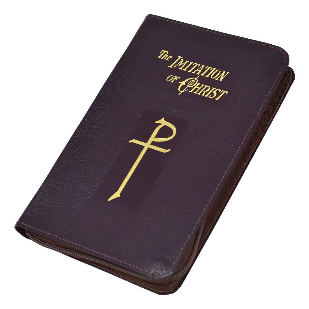 The Imitation Of Christ - Bonded Leather - Zipper Close - Burgundy image 1