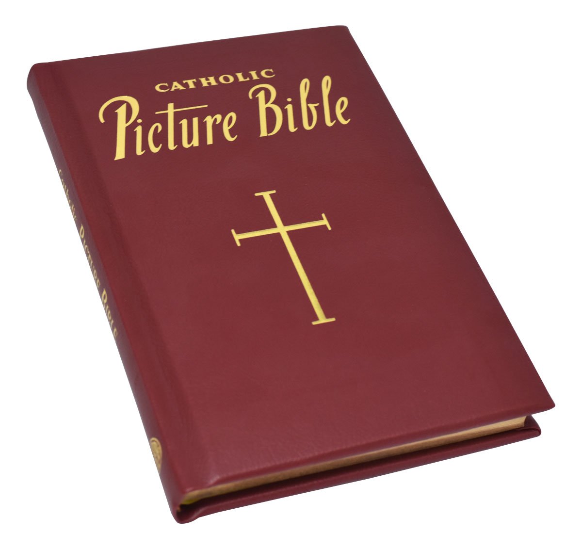 New Catholic Picture Bible - 5 3/4 X 8 3/4 Edition - Padded - Burgundy image 2