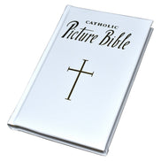 New Catholic Picture Bible - 5 3/4 X 8 3/4 Edition - Padded - White image 1