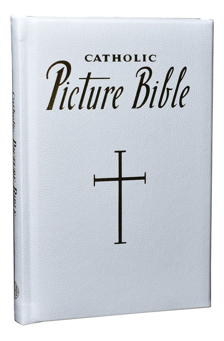 New Catholic Picture Bible - 5 3/4 X 8 3/4 Edition - Padded - White image 4