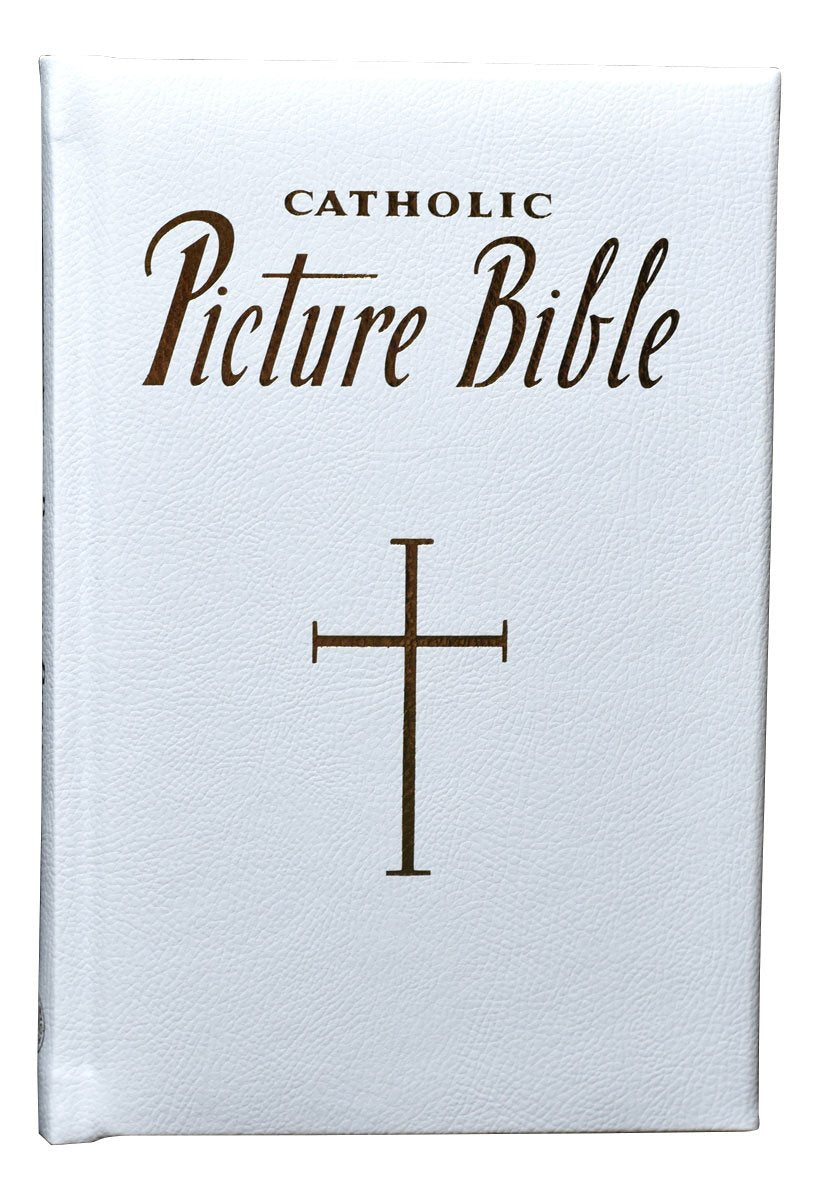 New Catholic Picture Bible - 5 3/4 X 8 3/4 Edition - Padded - White image 5