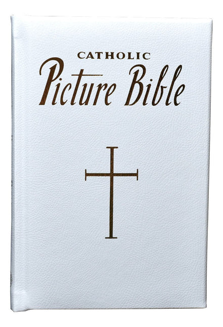 New Catholic Picture Bible - 5 3/4 X 8 3/4 Edition - Padded - White image 5