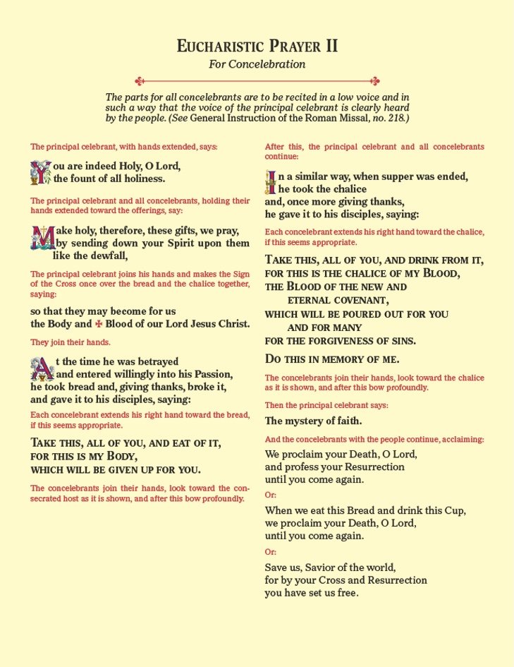 Eucharistic Prayer Cards - Default Title image 2