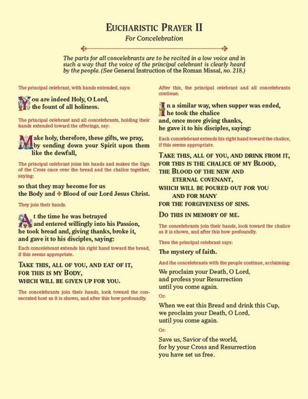 Eucharistic Prayer Cards - Default Title image 2