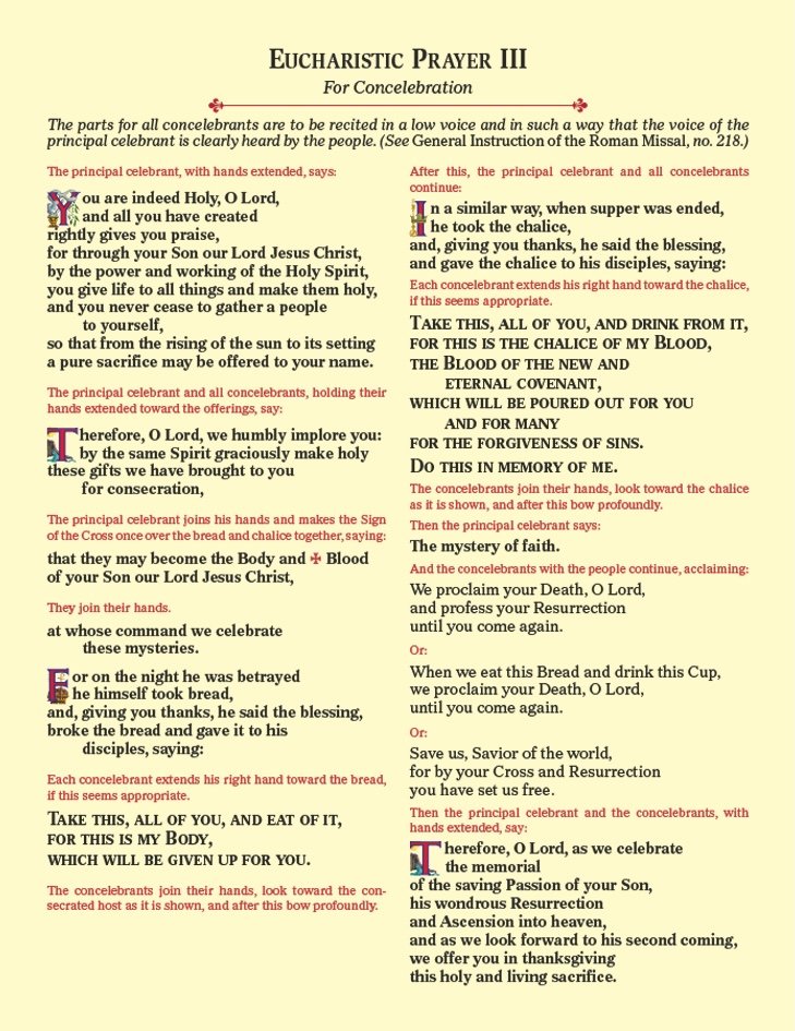 Eucharistic Prayer Cards - Default Title image 3