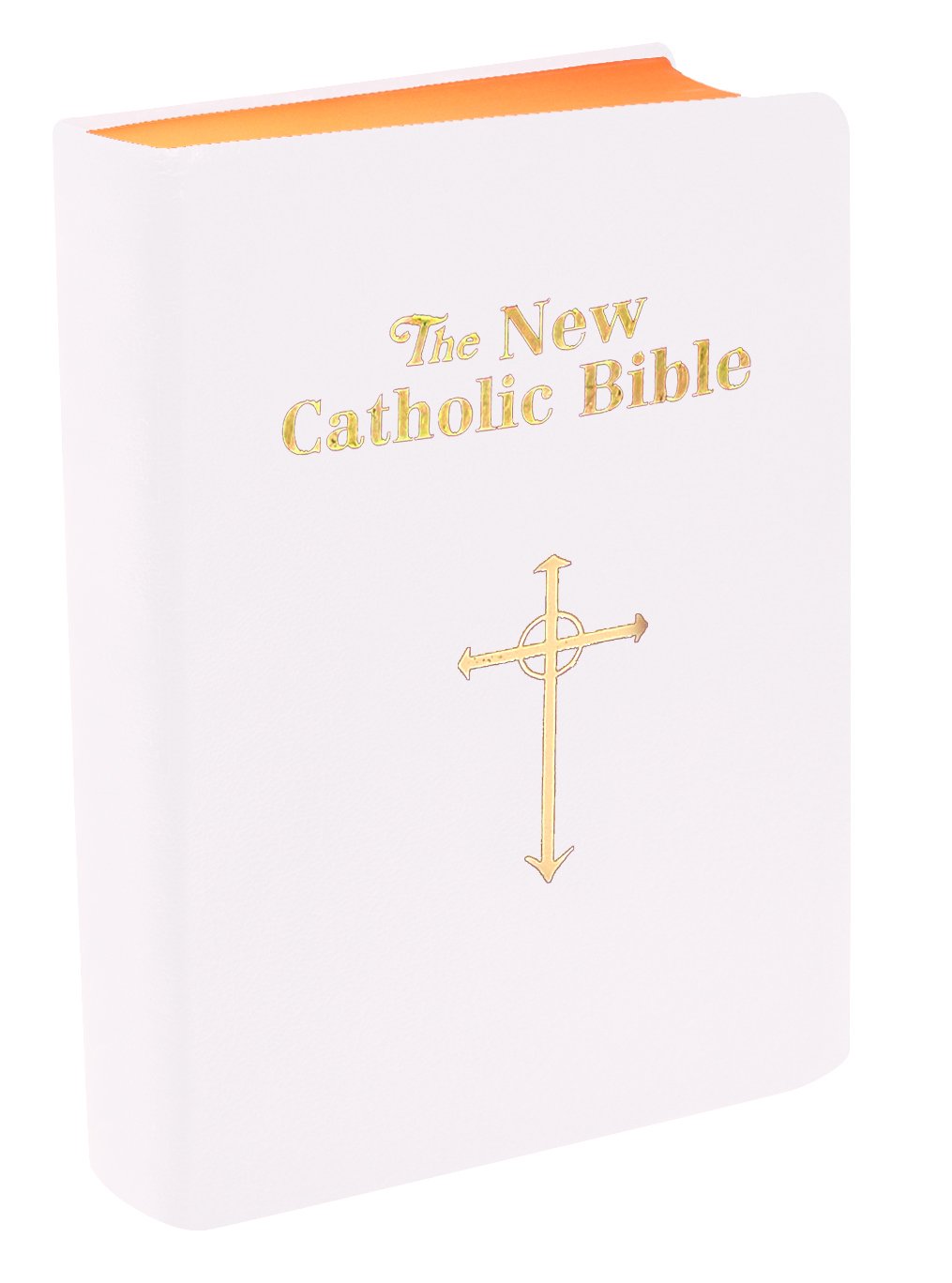 St. Joseph New Catholic Bible - Compact Size - Imitation Leather - White image 1