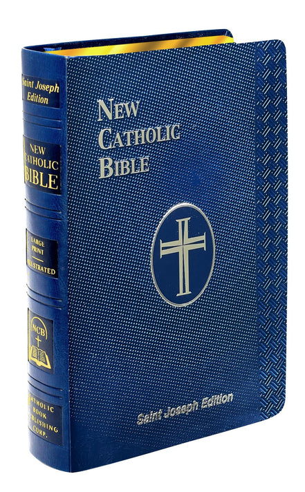 St. Joseph New Catholic Bible - Compact Size - Dura-Lux - Blue image 1