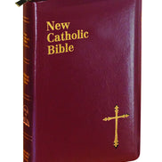 St. Joseph New Catholic Bible - Compact Size - Zipper Close - Burgundy image 1