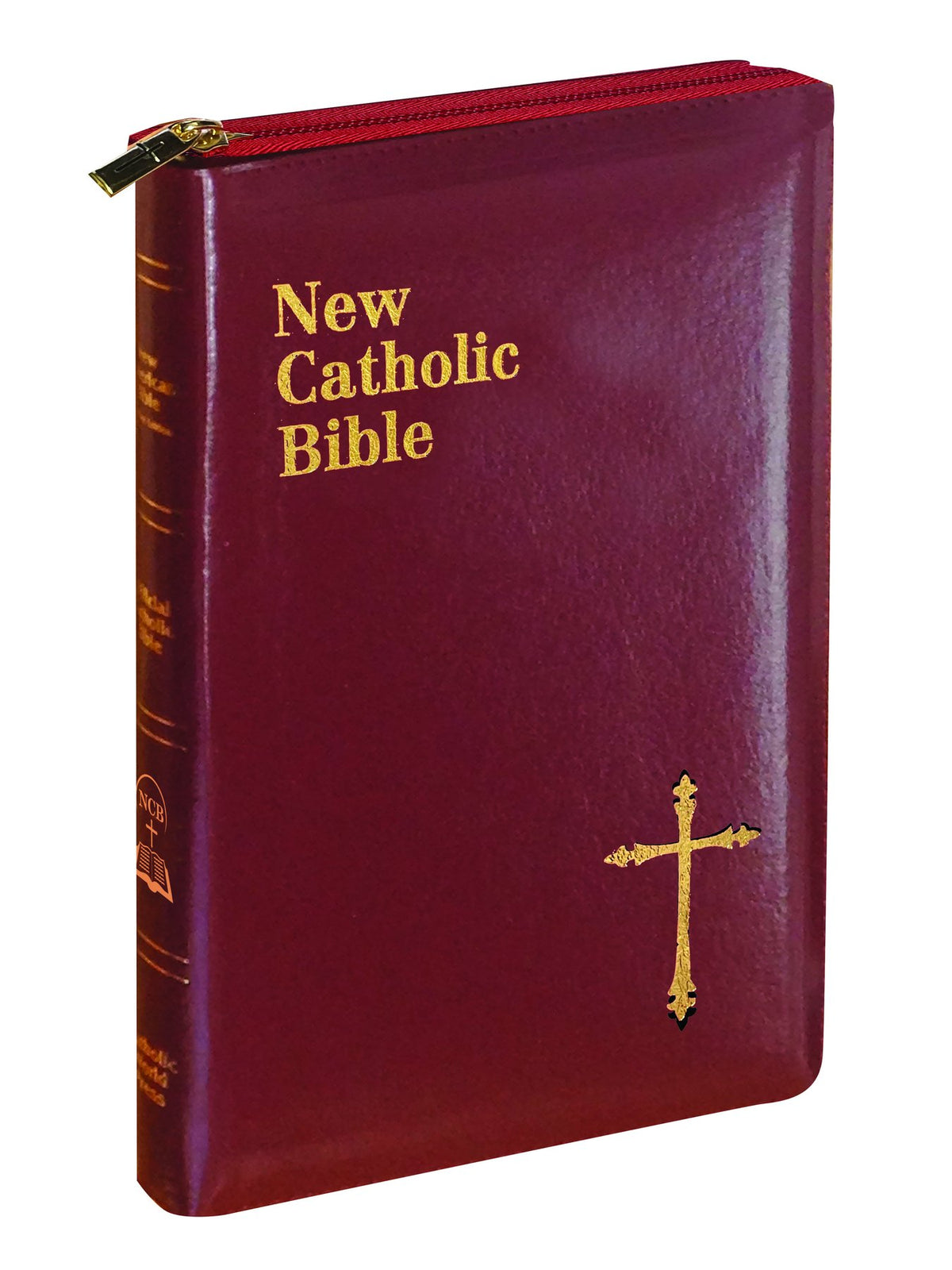 St. Joseph New Catholic Bible - Compact Size - Zipper Close - Burgundy image 1