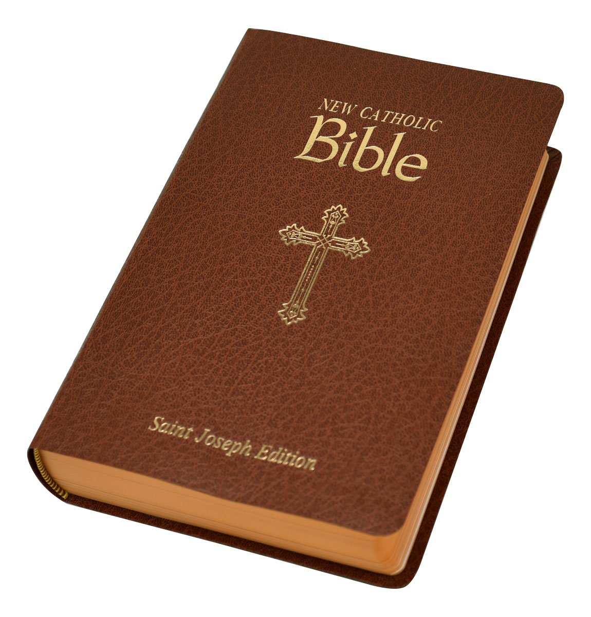 St. Joseph New Catholic Bible (Gift Edition-Personal Size) - Simulated Leather - Brown image 1
