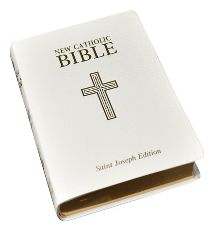St. Joseph New Catholic Bible (Gift Edition-Personal Size) - Bonded Leather - White image 2