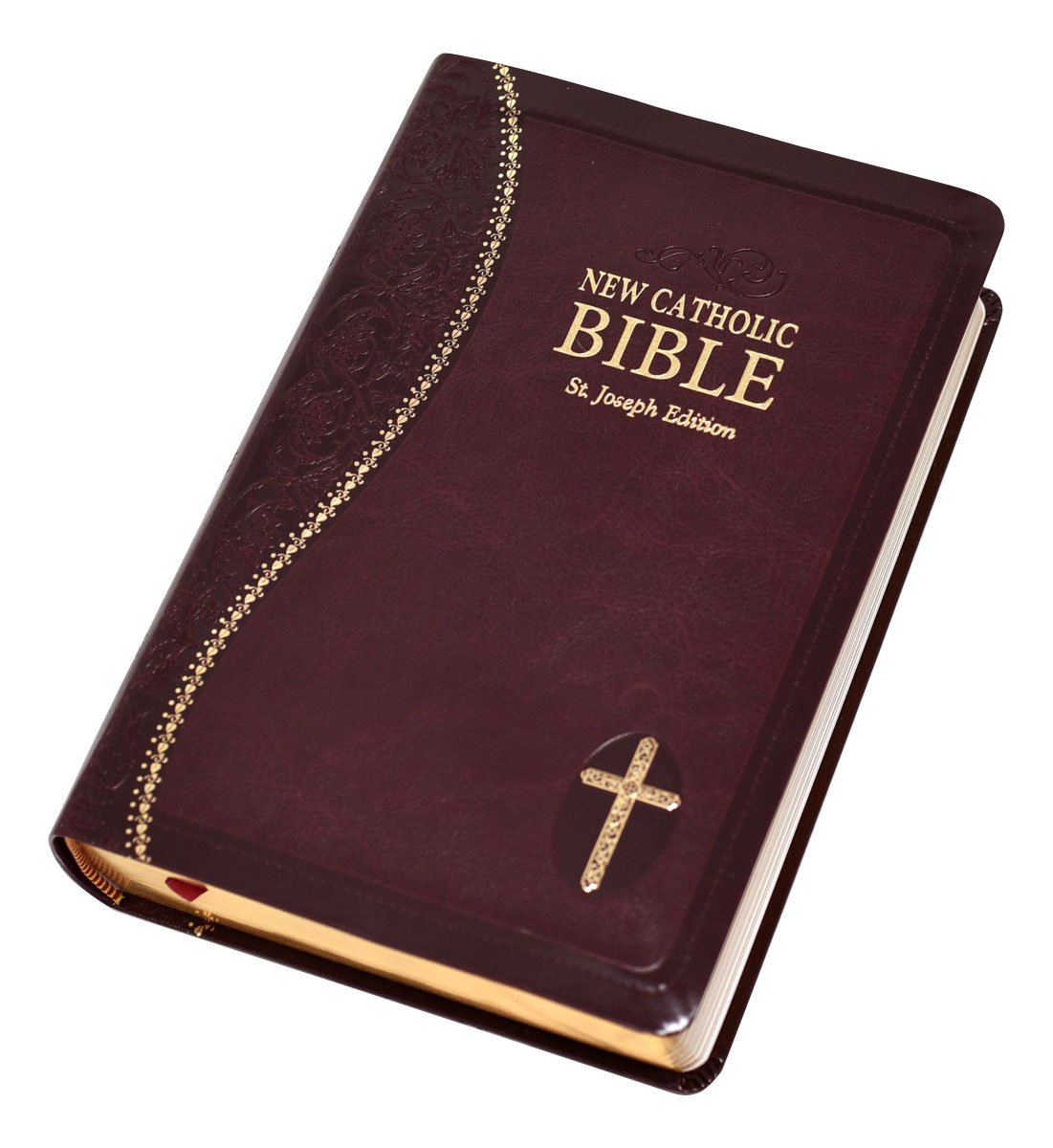 St. Joseph New Catholic Bible (Gift Edition-Personal Size) - Dura-Lux - Burgundy image 1