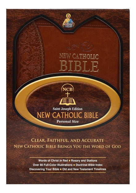 St. Joseph New Catholic Bible (Gift Edition-Personal Size) - Dura-Lux - Brown image 6