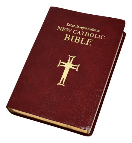 St. Joseph New Catholic Bible (Gift Edition - Large Type) - Bonded Leather - Burgundy image 1