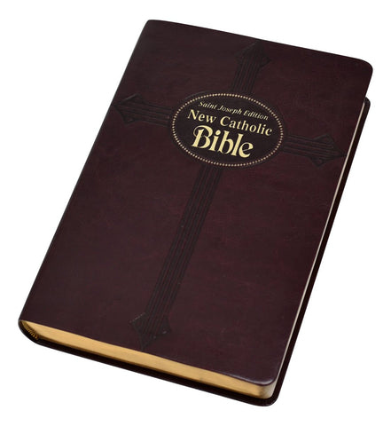 St. Joseph New Catholic Bible (Gift Edition - Large Type) - Dura-Lux - Burgundy image 1