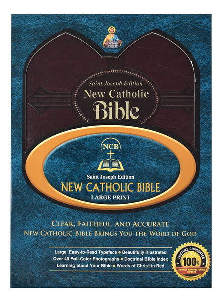 St. Joseph New Catholic Bible (Gift Edition - Large Type) - Dura-Lux - Burgundy image 6