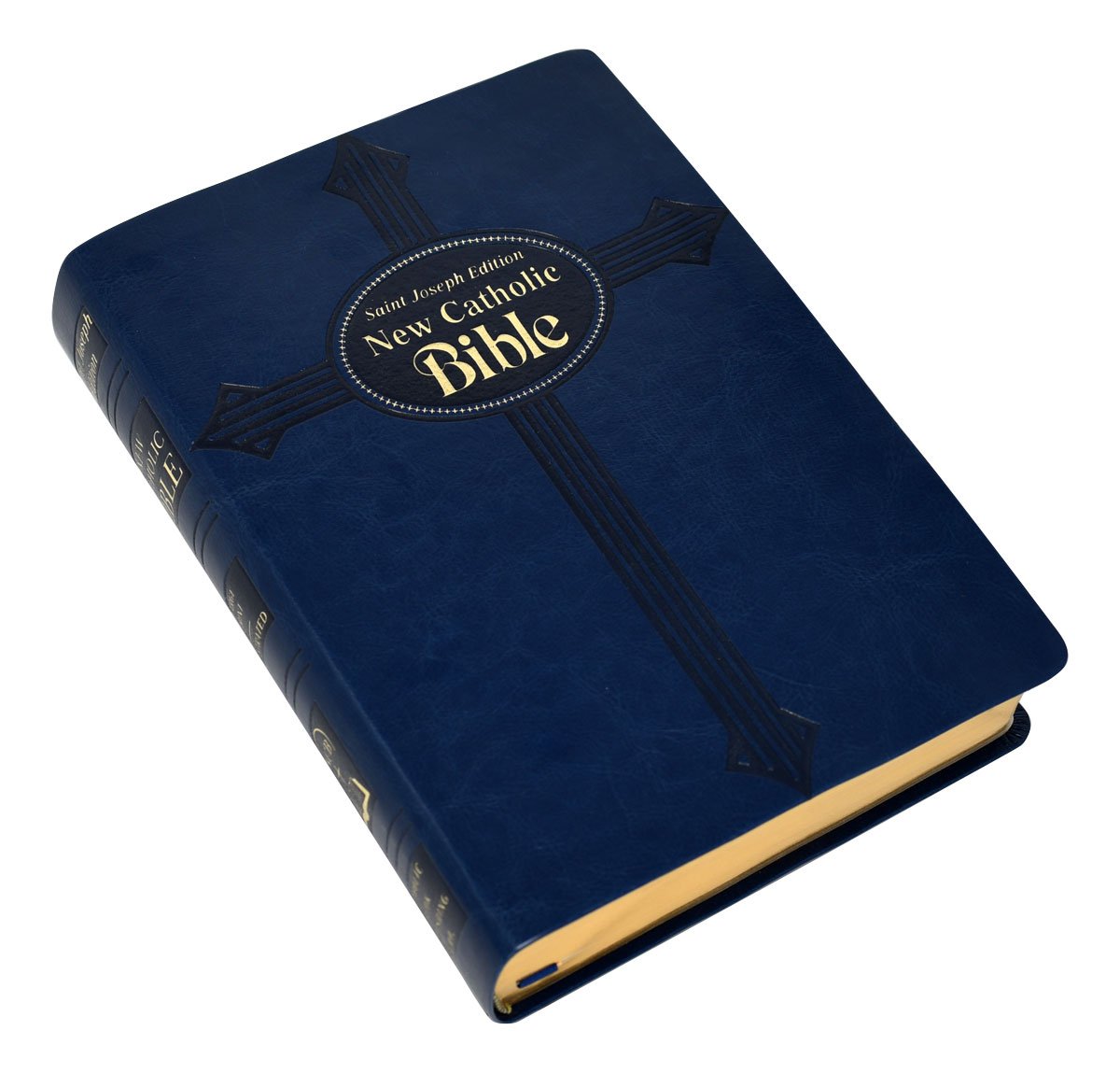St. Joseph New Catholic Bible (Gift Edition - Large Type) - Dura-Lux - Blue image 2